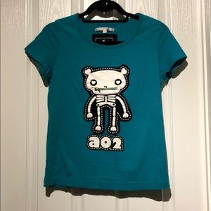 Azona A02 Lovely Skeleton Bear Tee